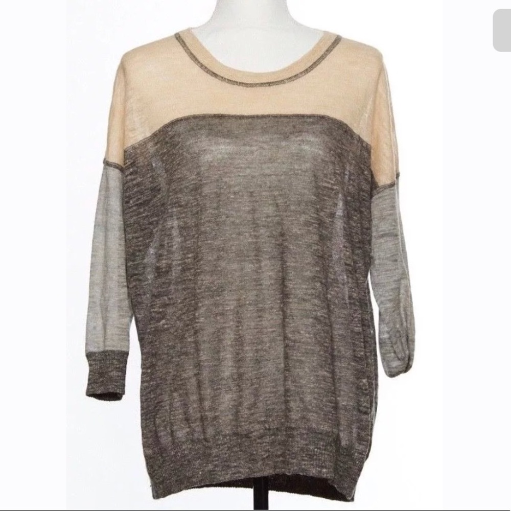 Madewell size M pullover sweater linen gray